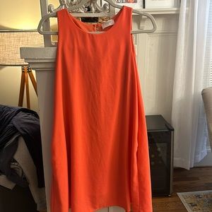 Women’s Dress: Burnt Orange - Size Small - sleeveless knee-length summer dress